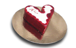 Coeur de la St Valentin à la framboise